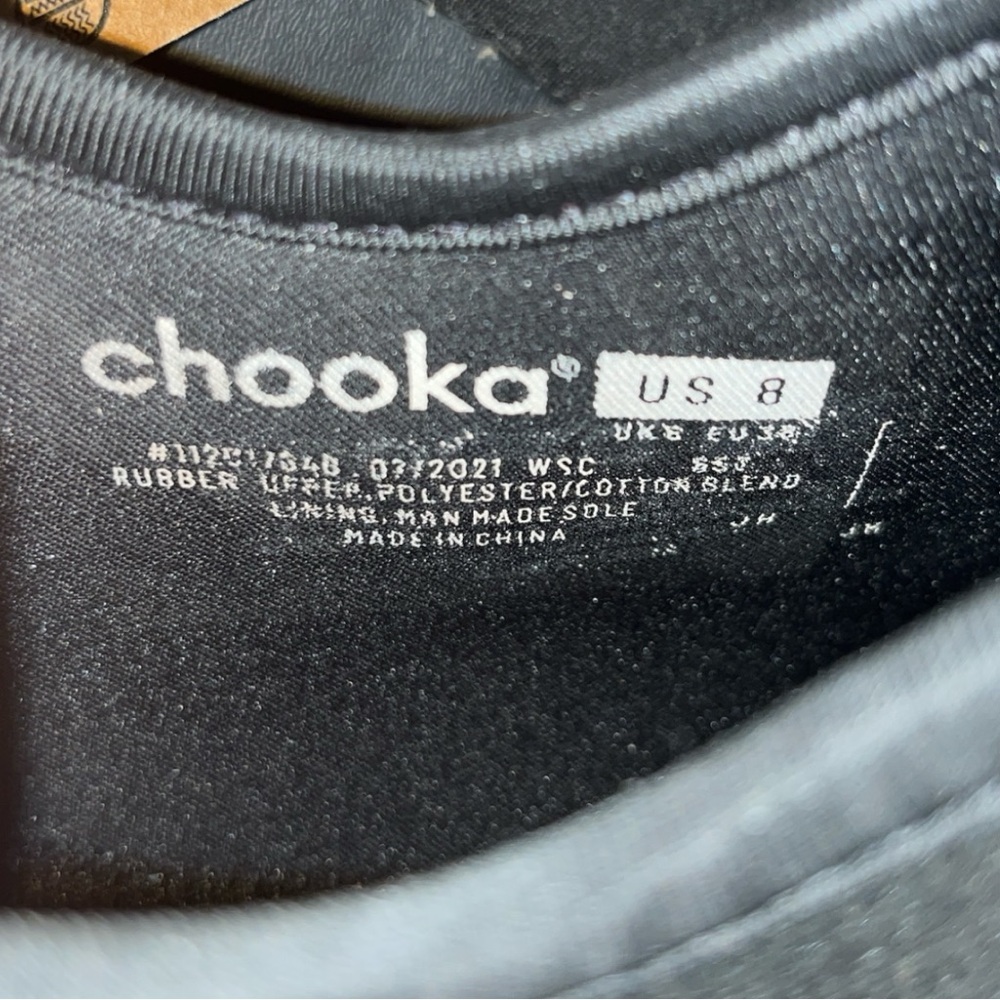 NWT Chooka Black Slip-On Rain Bellevue Waterproof Insulated Sneakers size 8 - Picture 3 of 6